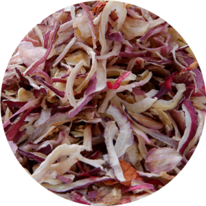 Red onion kibbled